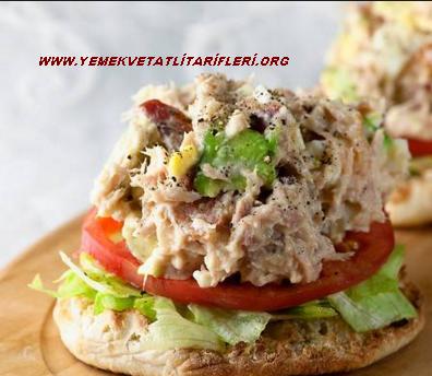 Ton Balığı Salatası Açık Sandviç Tarifi